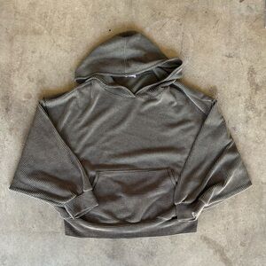 Pink Lily XL Brown Ribbed Sweater with Relaxed Fit